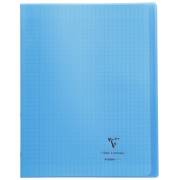 Clairefontaine - Cahier Koverbook Piqué Polypro Transparent - Grand Carreaux - 48 Pages - 24 x 32 cm