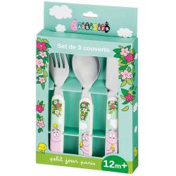 Set di 3 posate per bambini Acciaio inox Princess