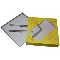 Oberthur Parure Stylo plume + Roller Oberthur Indian Bazar - gris