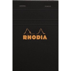 Bloc Rhodia N°14 Black Petits Carreaux - 80 Feuillets