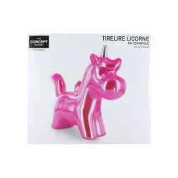 Tirelire Licorne Déco Argénté Doré