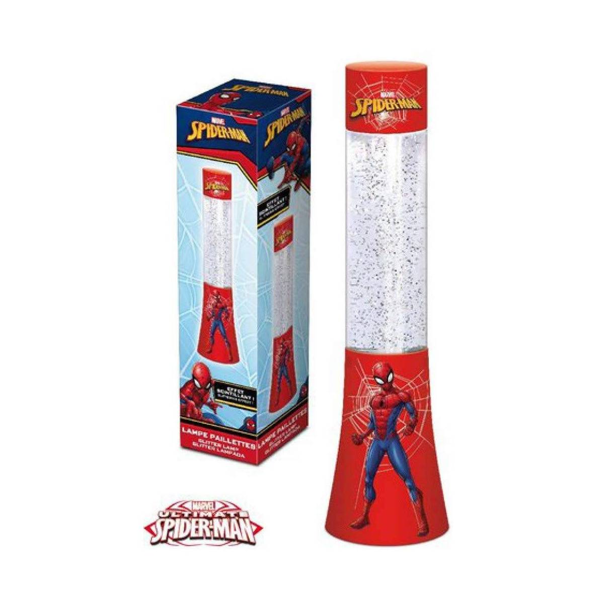 Lampada Glitter SpiderMan 34 cm