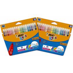 BIC KIDS - Etui de 18 Feutres de Coloriage KID Couleur