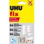 UHU Fix - 56 Pastilles Adhésives Fortes Double Face