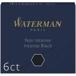 6 Cartouches d'encre Waterman pour stylo à plume Standard