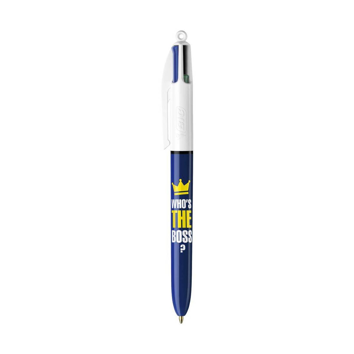 BIC - Stylo 4 Couleurs Message - Who's The Boss ?