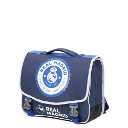 Cartable Real Madrid 41 cm 2 Compartiments Bleu