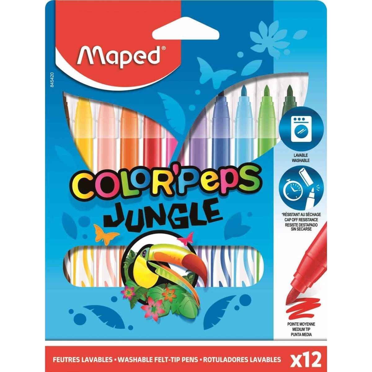 Boite de 12 crayons couleurs MAPED Mini Color'Peps ALL WHAT OFFICE NEEDS