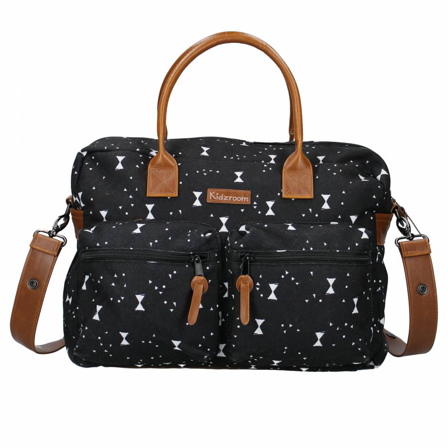 Sac Langer Kidzroom Noir et Blanc Bows MaxxiDiscount