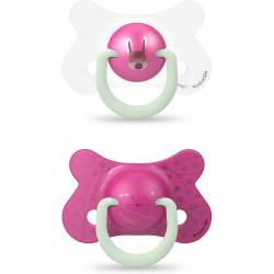 SUAVINEX SX Pro Pacifier Physiological Silicone Teat 18+ Months 2 Units  (Pink Rabbit)