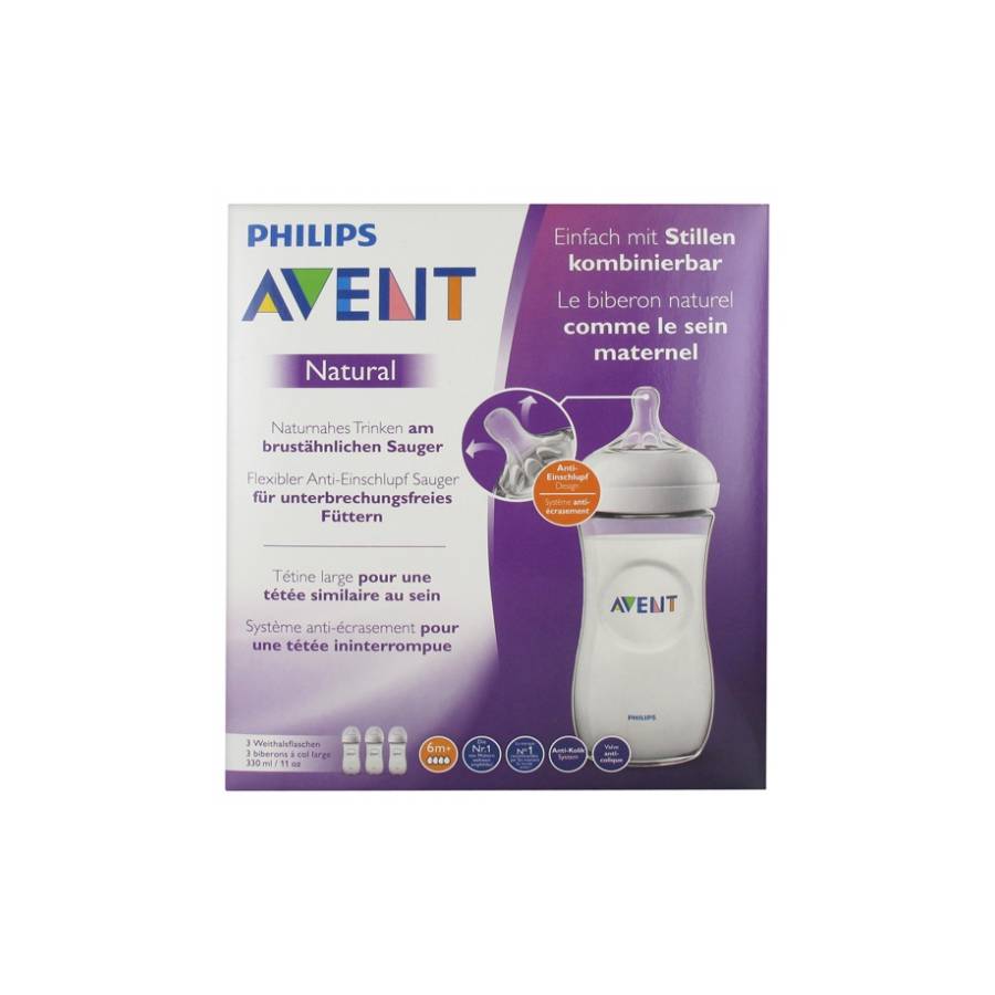AVENT BY PHILIPS NATURAL LE BIBRON NATURAL COMME LE SEIN MATERNEL