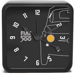 Fiat 500 Vintage Nero Mini Alarm Clock