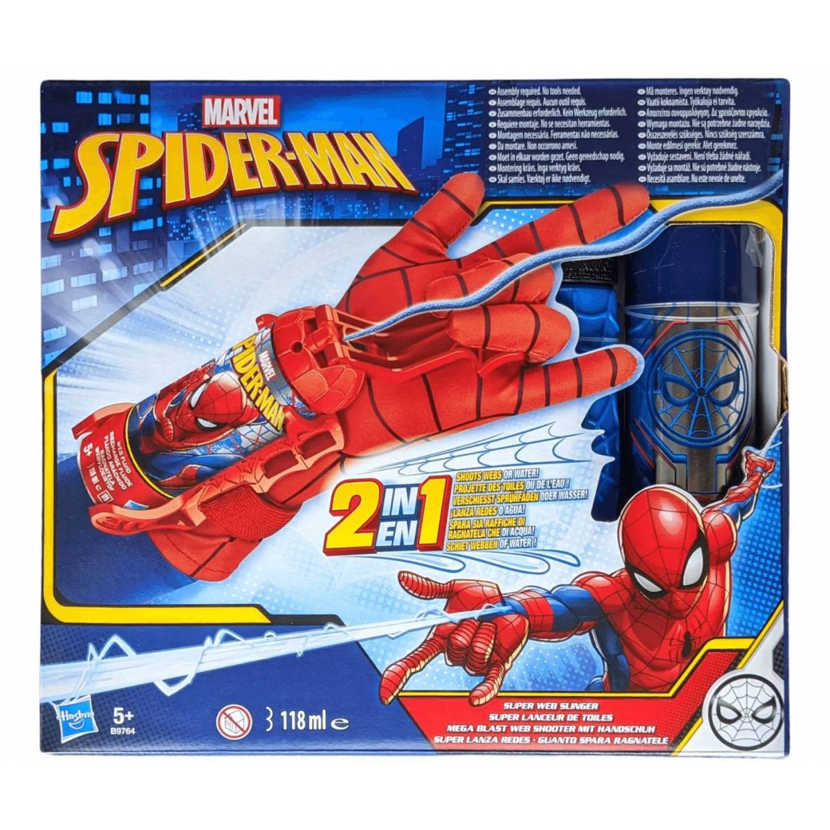 Lanceur Spiderman de charge USB avec corde de 2 m, meilleur cadeau