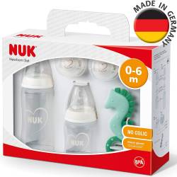 Coffret Naissance NUK First Choice+ Biberon + Sucette Genius Bleu -  MaxxiDiscount