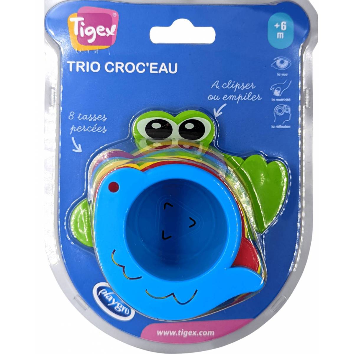 Jouet de bain Trio CROC'EAU Tigex 6 mois+