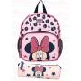 Pack Minnie Mouse Talk of the Town Rosa Rucksack + Federmäppchen