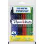 Lot de 10 Stylos à Bille Paper Mate Alfa Rétractable Pointe Moyenne Assortis