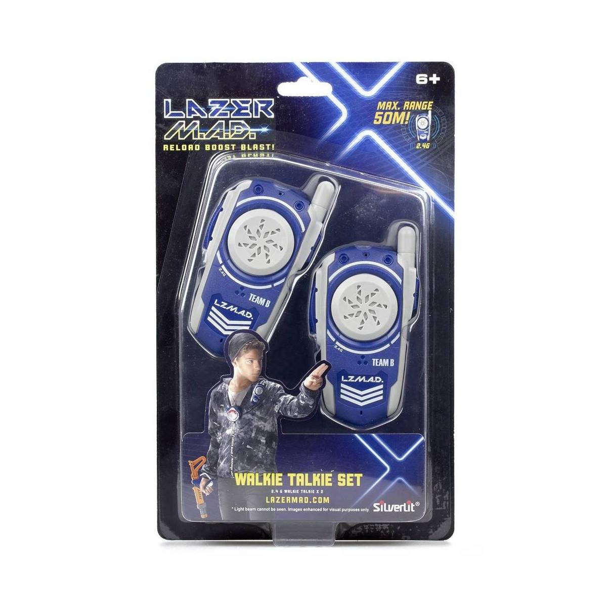 Lazer MAD Set de 2 Talkie Walkies portée de 50 m