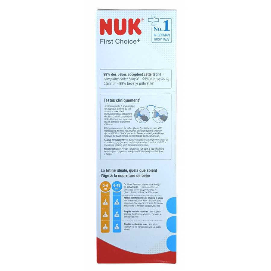 Nuk First Choice Biberon In Vetro 240 ml 0 6