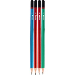 Set de 4 Crayons en Papier Neon HB Rotring