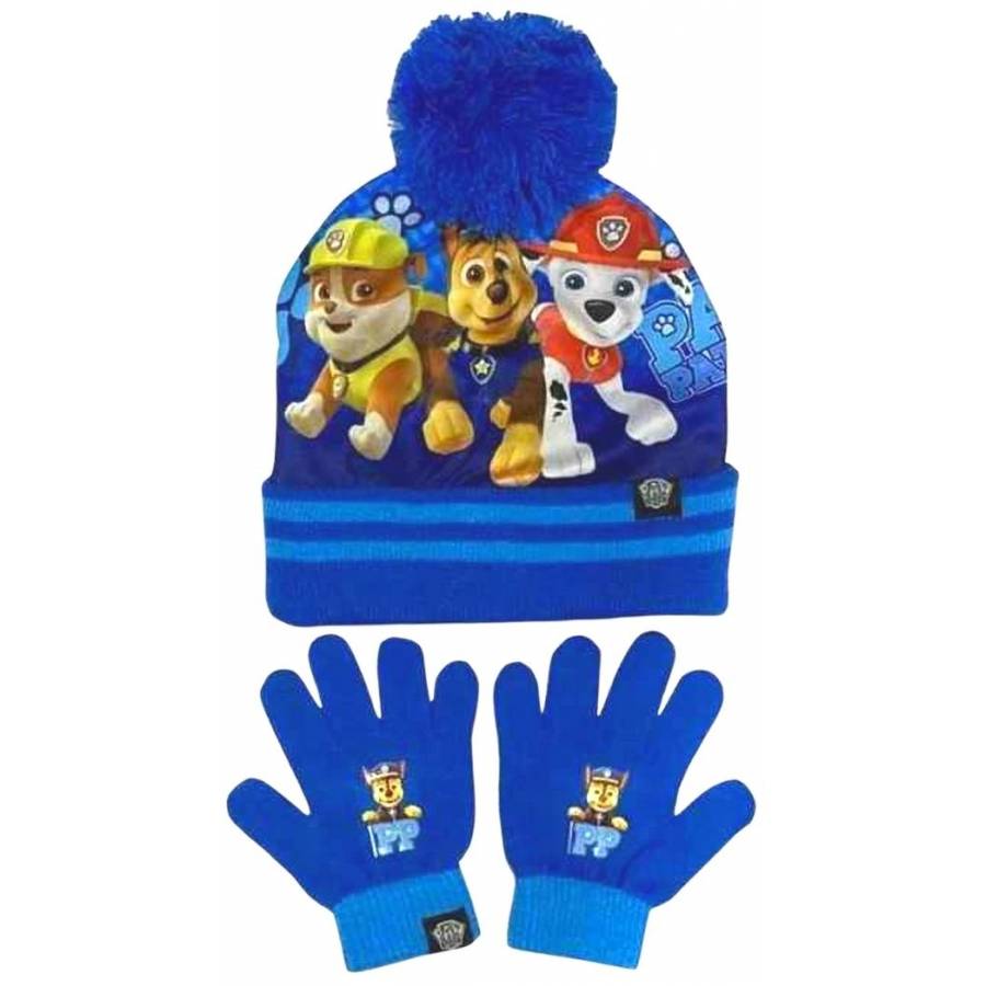 Set di guanti e cappello a sublimazione blu di Paw Patrol