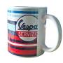 Mug Vespa Servizio céramique 33 ml rayures multicolores