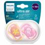 Chupetes Avent Ultra Air Whale Pink Star 6-18 meses