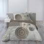 Housse de couette Leonis 200 x 200 cm gris & kaki