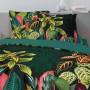 Housse de couette feuilles verdoyantes Luxuriance 200 x 200 cm Vert