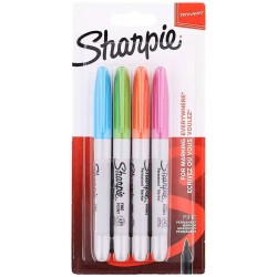 4 Sharpie fijne punt permanente markers