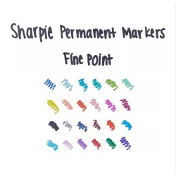 Rode Sharpie Fine Point permanente marker