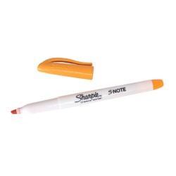 Oranje creatieve marker met Sharpie S.NOTE 2in1 tip