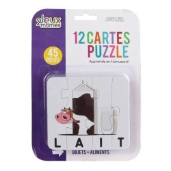 12 Cartes Puzzle Jeux 2 Mômes