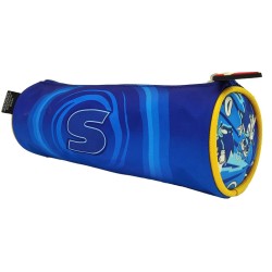 School etui Sonic the Hedgehog blauw rond 23 cm