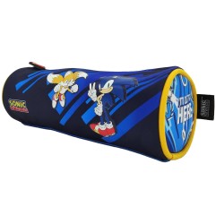 School etui Sonic the Hedgehog blauw rond 23 cm