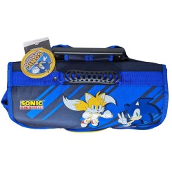 Sonic the blue hedgehog schooltas op wieltjes 41 cm 2 vakken