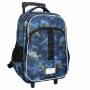 Sac à dos à roulettes dinosaures Skooter Dinogames 57cm bleu