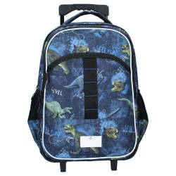 Skooter Dinogames verrijdbare rugzak 57 cm blauw