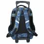 Sac à dos à roulettes dinosaures Skooter Dinogames 57cm bleu