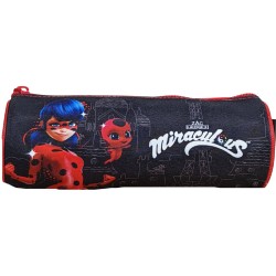 Etui Miraculous zwart/rood 23 cm