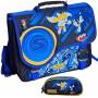 Pack Cartable Sonic 38 cm + Trousse 2 compartiments