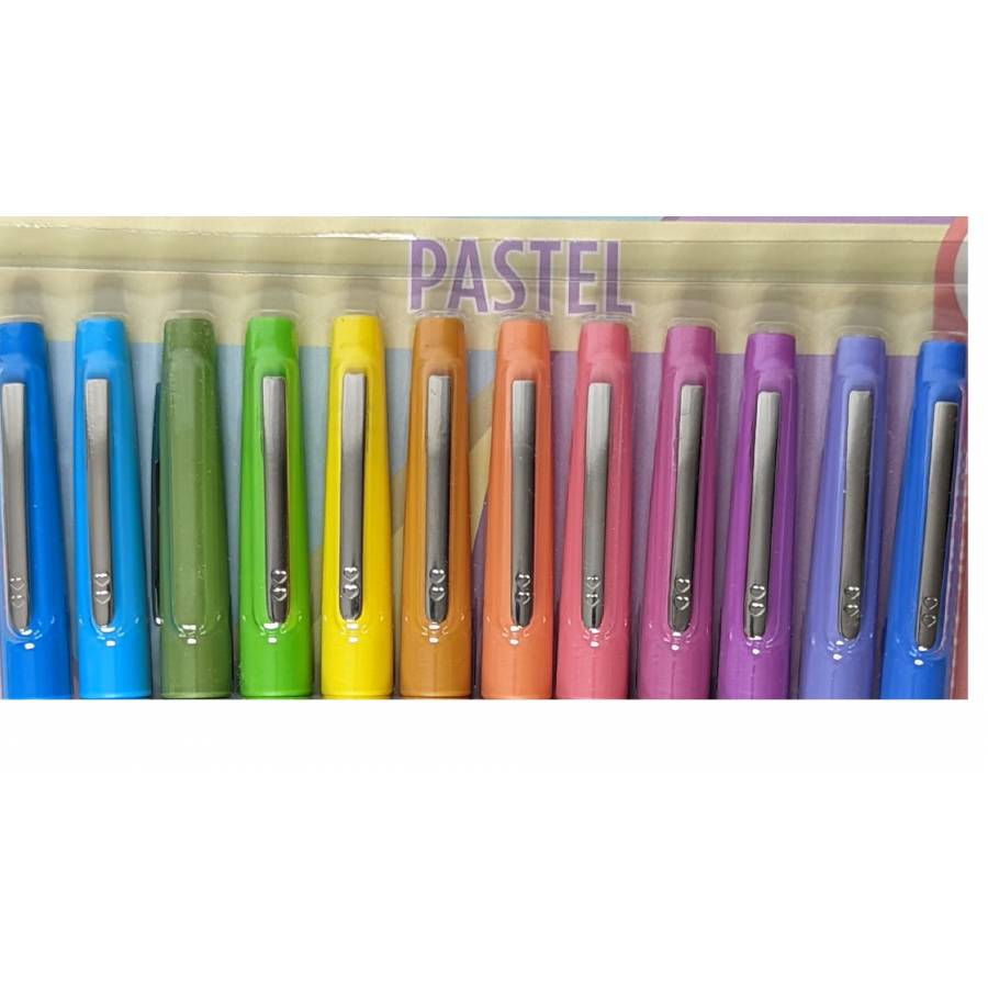 Confezione da 24 pennarelli Paper Mate Flair luminosi e pastello