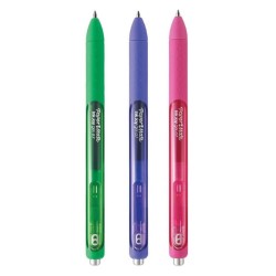 Pak van 12 Gelpennen Groen, Roze, Violet Paper Mate Inkjoy