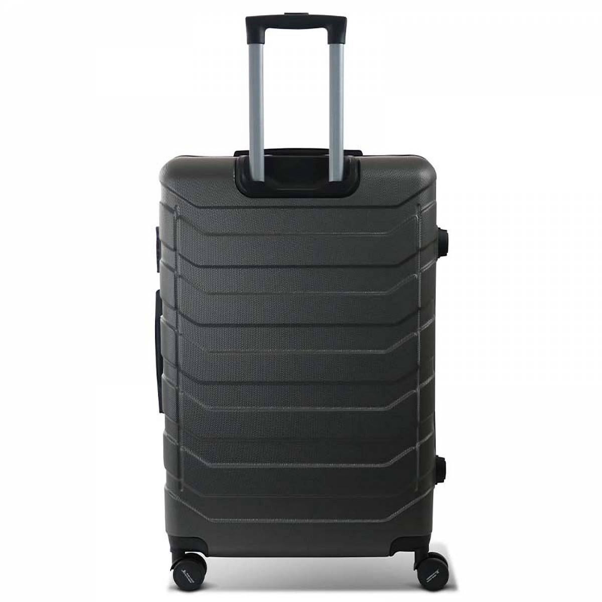 Set di valigie rigido in alluminio e ABS con lucchetto TSA