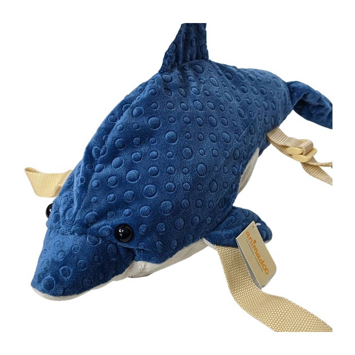 Peluche Dauphin Sac à Dos Animadoo 40 cm