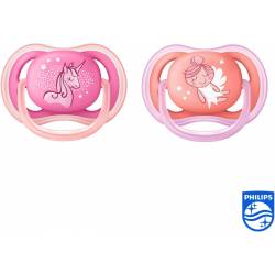 2 succhietti Avent Ultra Air 6-18 mesi - Princess - MaxxiDiscount