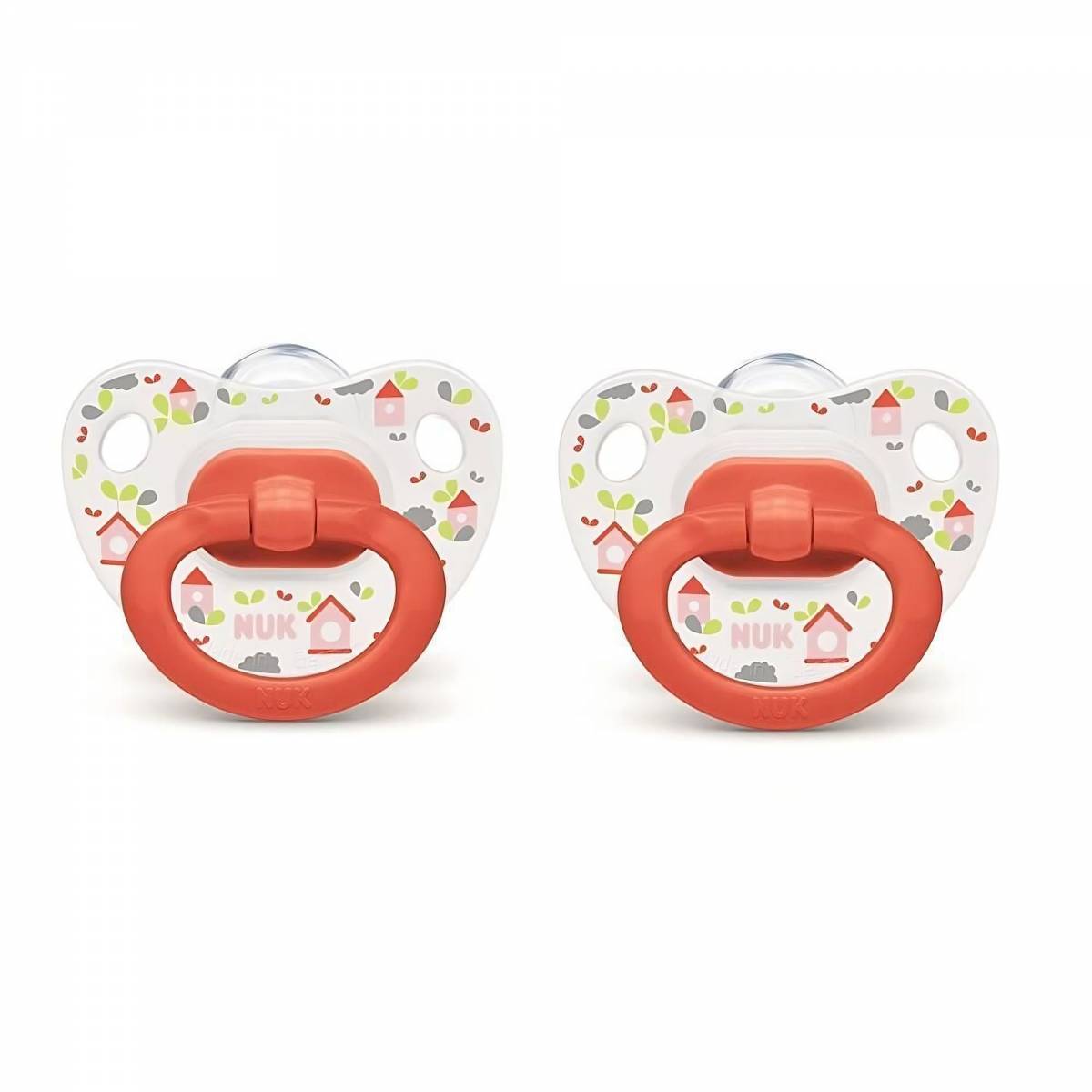 Nuk 6-18 months classic silicone pacifiers