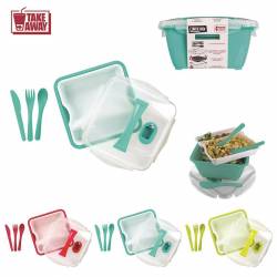 Bodum Bistro Recycled Plastic Lunch Box with Cutlery