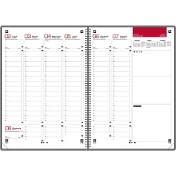 Agenda Oxford Scribzee Office 2019-2020 21x29.7 cm- Polypro Gris Semainier