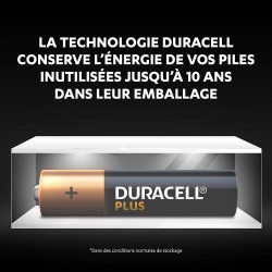 Piles Duracell Plus 100% Extralife AA LR6